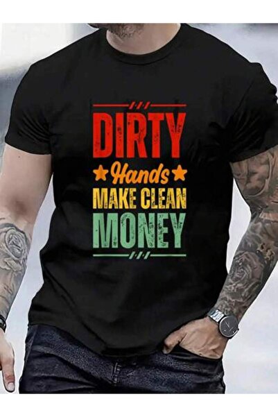 NOURAM 100% Cotton Dirty Hands Make Clean Lots Money - Funny Mechanic Women's...