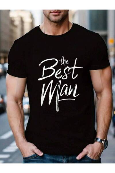 799 100% Cotton Best Man Matching Bachelor Party Groomsman Group Men's Black ...