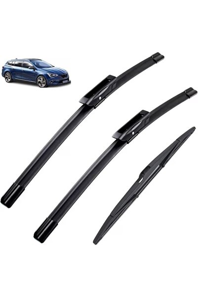 OEM Set of 3 front/rear windshield wipers, 60/45/32.5 cm for Renault Megane I...