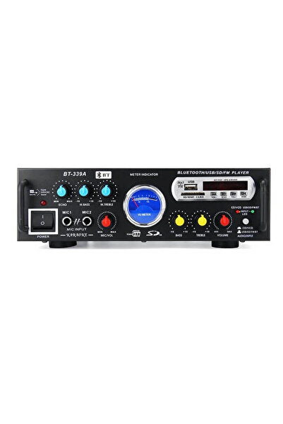 MOHAMED Amplificator audio cu Bluetooth BT-339A statie USB MP3 Radio FM 2x30W...