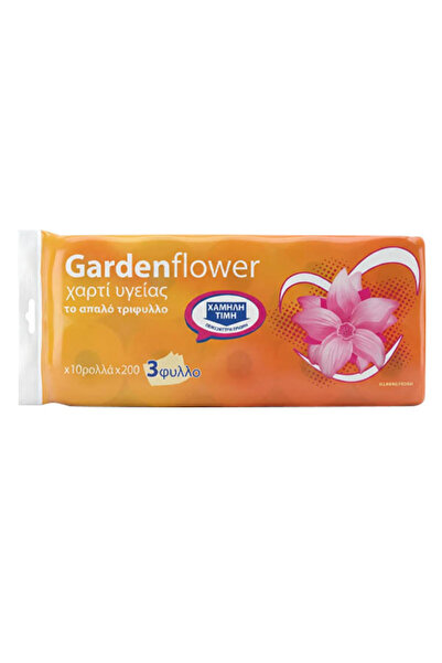 Garden Flower ΧΑΡΤΙ ΥΓΕΙΑΣ ΠΟΡΤΟΚΑΛΙ - (10 ρολλά)