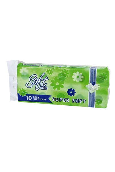 OEM SOFTCARE ΧΑΡΤΙ ΥΓΕΙΑΣ 10 ΡΟΛΛΑ 3Φ 90gr. - (SUPER SOFT)