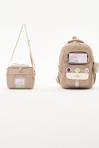 Roxbros Set de 2 genți școlare Kawaii: Rucsac pentru școala primară + Geantă ...