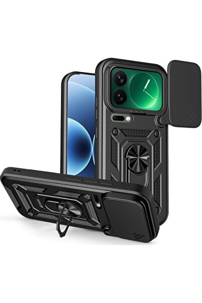 Rivor Xiaomi Mi 17 Pro Max Uyumlu Kılıf Kamera Korumalı Sürgülü Yüzüklü Darbe...
