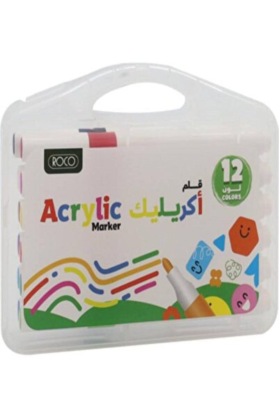 Roco طقم أقلام أكريليك ركو Acrylic Marker 12 لون