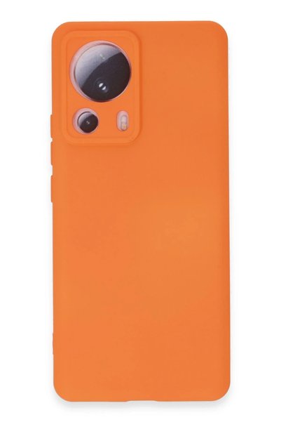 New Face Aconcept Mi 13 Lite Case Nano Inside Velvet Silicone (31948) - Orange