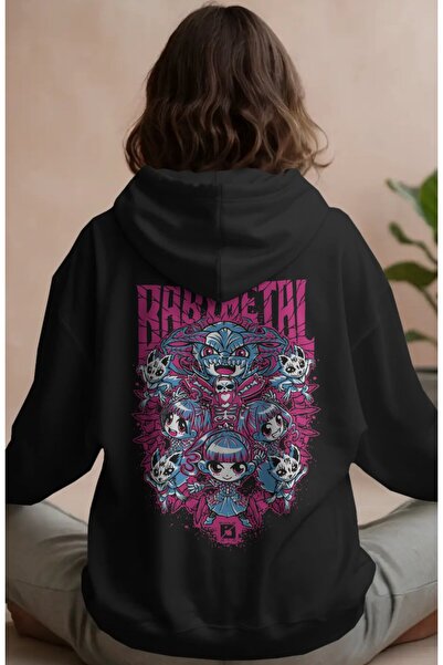 SEVBANO BabyMetal Ροκ Μέταλ Μουσικό Συγκρότημα με Στάμπα στην Πλάτη Unisex Ov...