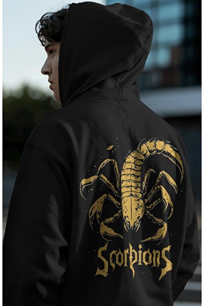 SEVBANO Scorpions rok metal muzički bend, unisex oversize premium hoodie sa z...
