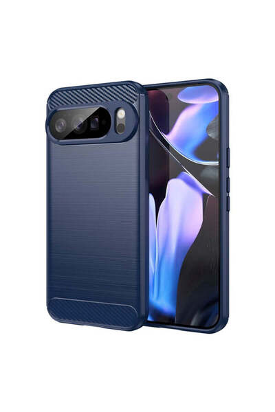 Techsuit Husă pentru Google Pixel 10 Pro XL, Silicon Carbon, albastru - albastru