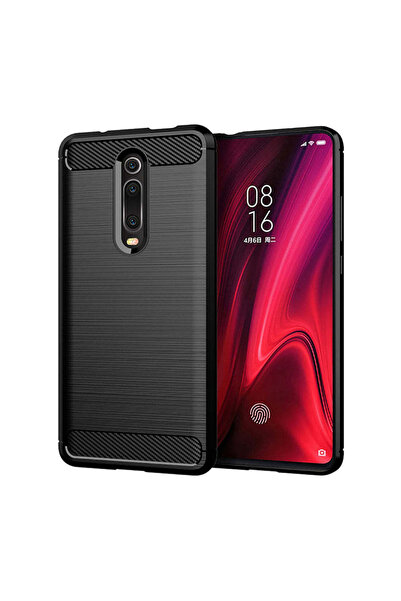 Techsuit Husă pentru Xiaomi Mi 9T, Silicon Carbon, negru - negru