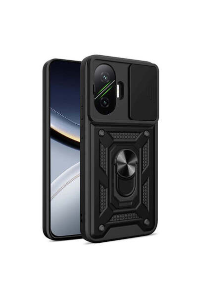 Techsuit Case for Xiaomi POCO F7, CamShield Series, blue - black