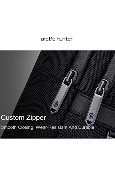 Arctic Hunter Fashion Chest Bag Water Resistant Anti-Theft Polyester Crossbody Bag Business Travel Casual for Men Women, XB00678, Black
