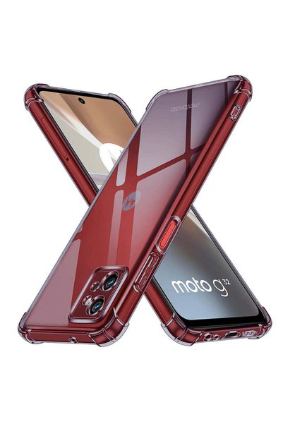 Techsuit Husă pentru Motorola Moto G32, din silicon transparent, rezistentă l...