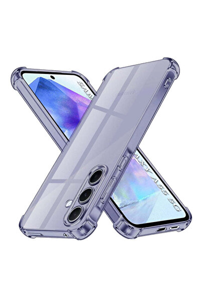 Techsuit Husă pentru Samsung Galaxy A55 5G, din silicon transparent, rezisten...