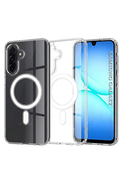 Techsuit Husă pentru Samsung Galaxy A17 5G, MagSafe Pro, albastru - transparent