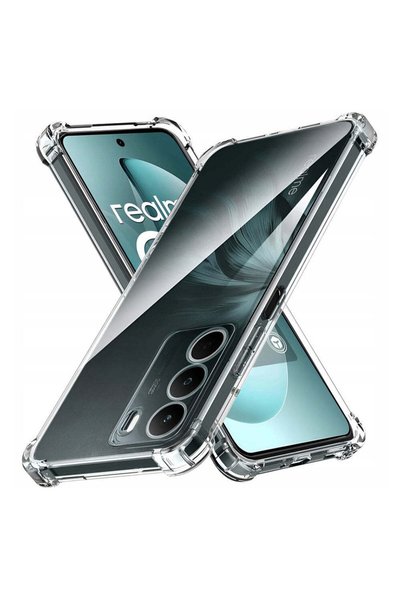 Techsuit Husă pentru Realme C71, din silicon transparent, rezistentă la șocur...