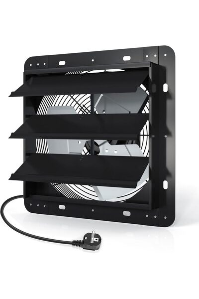 Aygrochy Industrial fan 350 mm, 3-speed EC motor, air flow 2180 m3/h, wall fa...