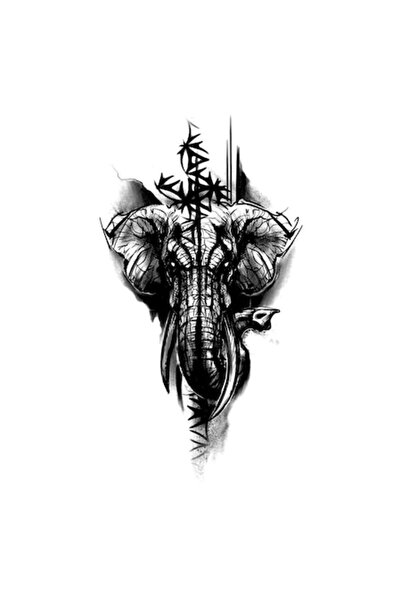 FlashTattoosRomania Tatuaj Temporar, Tatuaje Flash România, Elefantul Triblei...