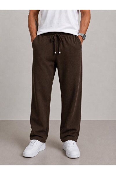 green poll Men's Thin Fabric Summer Linen Blend Relaxed Fit Baggy Pants