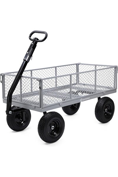 Egardenkart ® Heavy Duty Trolley Cart - 500 KG, Garden Cart with Adjustable H...