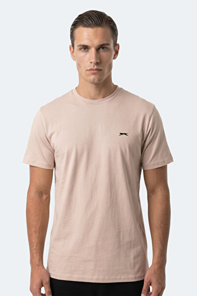 Slazenger ROSALVA T Мъжка памучна тениска в цвят каменно сиво