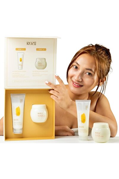 ROZE Skin Care Set | Rice Facial Cleanser 120ml | Rice Enzyme Moisturizing Cr...