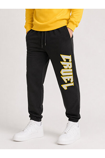 by fiyaka fashion Men's Cruel Printed Elastic Waist Trackpants (Seasonal)