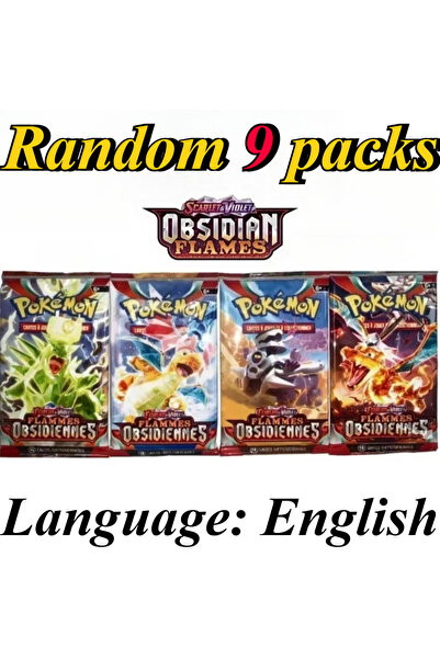 Choice14 Bandai OBSIDENNES 9 Packs Pokémon Card Packs Bright Stars Prismatic ...