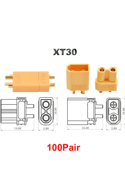 choice2 XT30 100 pair High Quality XT60 XT-60 XT 60 XT30 XT90 Plug Male Femal...