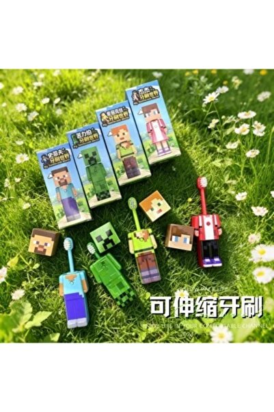 Choice4 Bandai 4PCS 1-4pcs Anime my world Scalable Toothbrush Cute MC Figures...