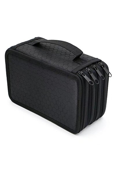 Choice black Handy Wareable Oxford Colored Pencil Bags Large 72 Slots Pencil ...