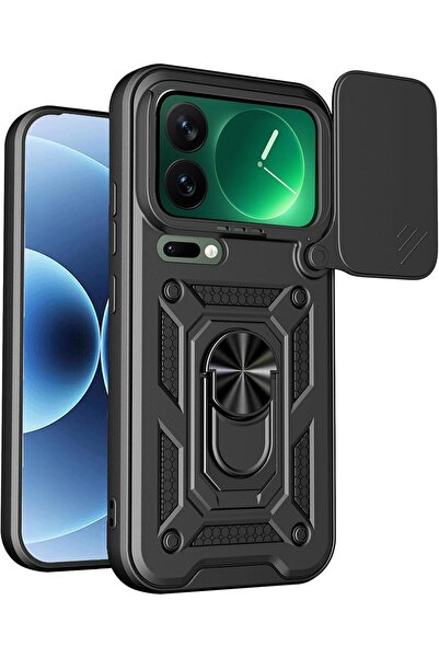 m.tk moveteck Xiaomi Mi 17 Pro Max Uyumlu Kılıf Kamera Korumalı Sürgülü Yüzük...