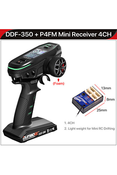 Choice5 جهاز تحكم عن بعد لاسلكي رقمي M1 RC-P4FM DUMBORC بتردد 2.4 جيجاهرتز و1...