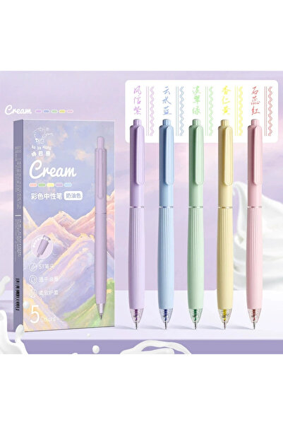 choice2 5Pcs C 5/15Pcs Creative Colorful Gel Pens Set 0.5mm Large Capacity Qu...