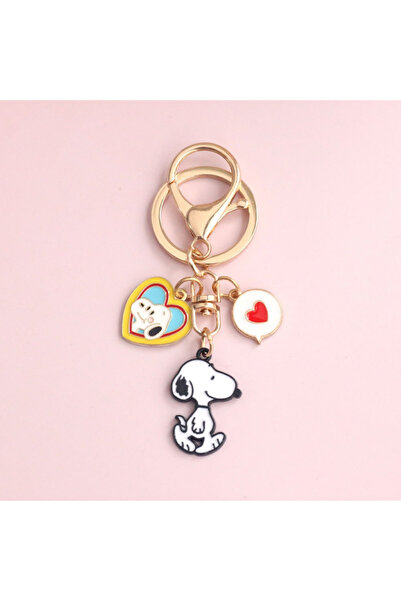 Choice Bandai snoopy-B snoopy merchandise two-dimensional metal keychain coup...