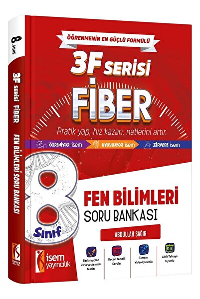 İsem Yayıncılık İSEM YAY. 8.SINIF FİBER FEN BİLİMLERİ SORU BANKASI