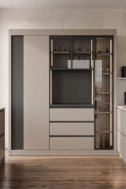 Avm 24 Nero Kahve Köşesi Multi 190 cm Montaj Dahil
