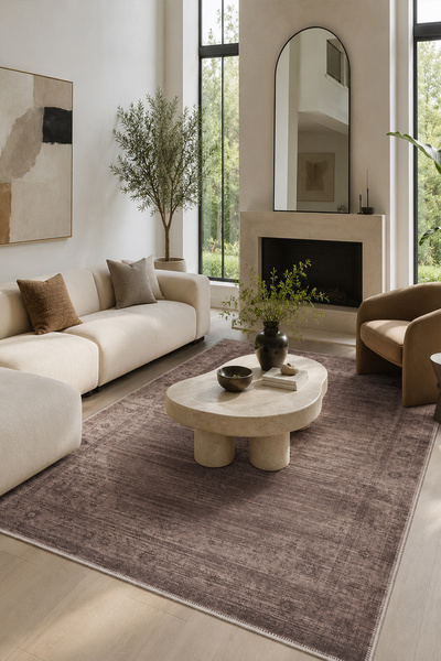 Homefesto Modern Dekoratif Halı – Makinada Yıkanabilir, Kaymaz Taban, İnce Salon Halısı, Mutfak Halısı ve Yolluk