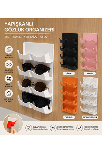 AYLAB3D Yapışkanlı Gözlük Düzenleyicisi Güneş Gözlüğü Organizer Gözlük Saklam...