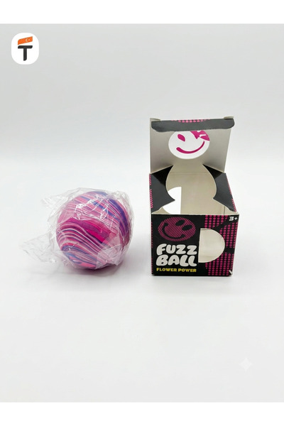 TOYTOPIA Schylling NeeDoh Fuzz Ball Flower Power Sıkıştırılabilir Renkli Stre...