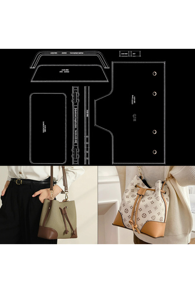 Choice1 Acrylic Leather Handcrafts Kraft Paper Templates Women Handbag Leathe...