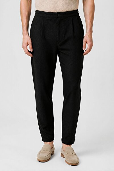 Larsson & Co Men Straight Leg Fit Heather Straight Leg Pants, Dark Grey