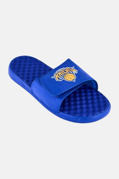 iSlide Men New York Knicks Primary Logo Slip On Slides, Blue