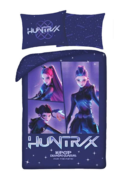 KPop Demon Hunters Комплект спално бельо Kpop Girls on Demon Hunt Космически,...