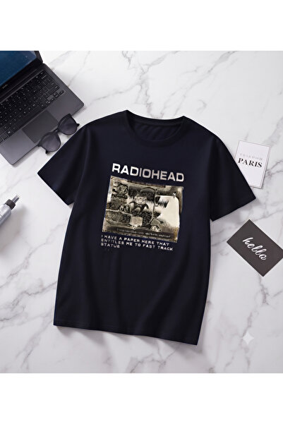 UNCİA OUTDOORS Γυναικεία Ανδρικά unisex μπλουζάκια με στάμπα RADIOHEAD, υπερμ...