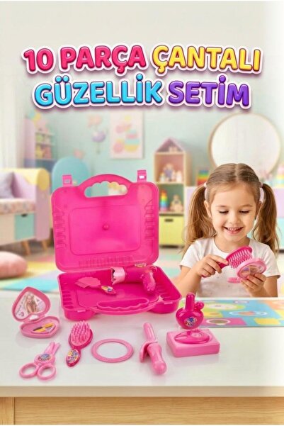 Tıfıl Toys 10 Parça Çantalı Güzellik Seti - Minik Stilistler İçin Eğlenceli v...