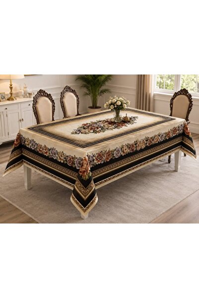 Yeshome Collection 6 Person Tapestry Woven Floral Pattern Living Room and Din...