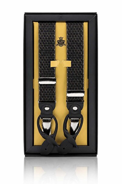 Kravatkolik Suspenders - Black - Jacquard