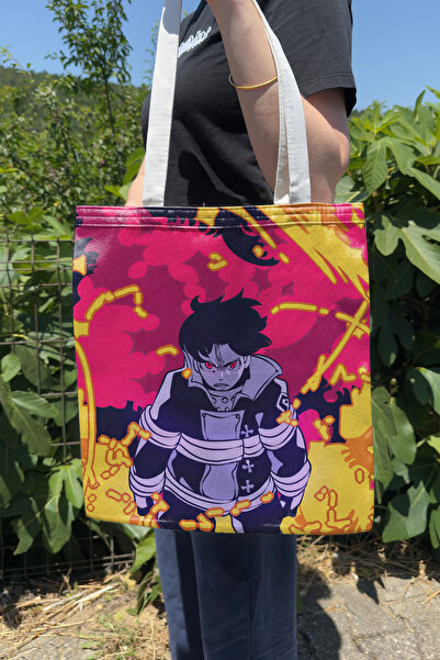 ZipZap Fire Force V4 Summer Winter Double Sided Canvas Print Tote Bag Anime Bag
