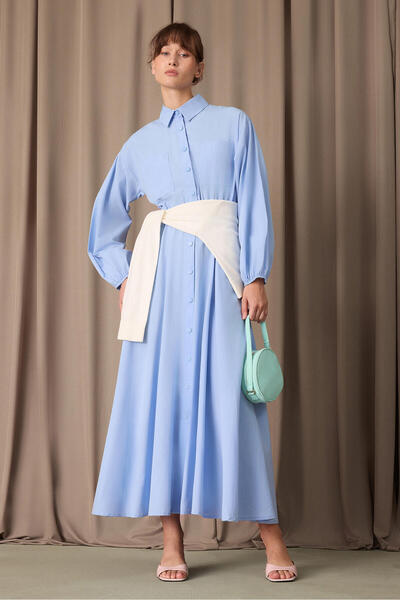 Touché Privé Elastic Waist Poplin Dress
